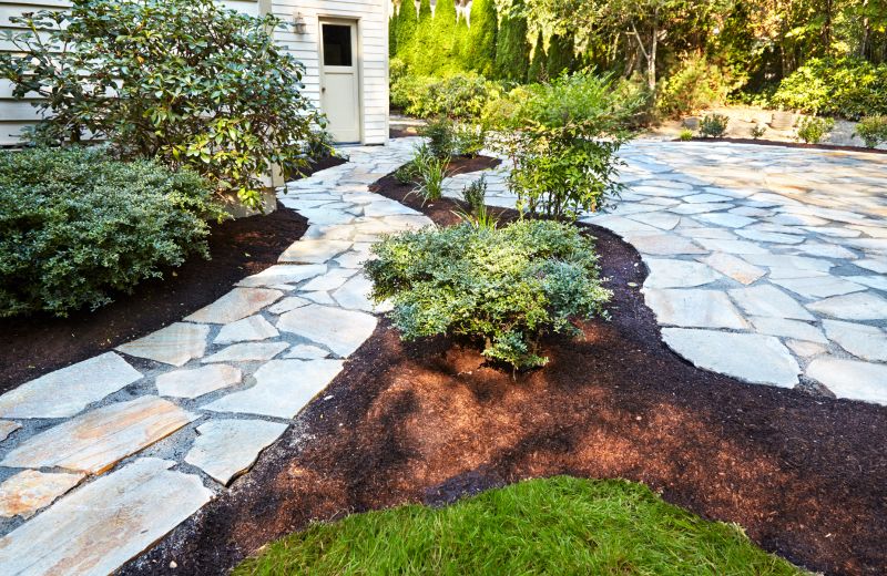 Landscape-Integrated Paver Path
